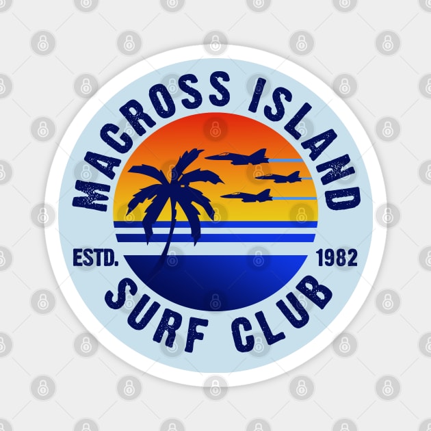 MI Surf Club V2 Magnet by PopCultureShirts